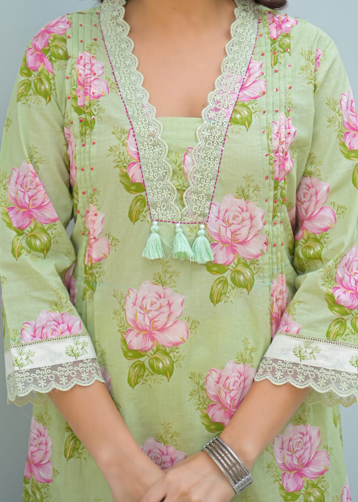 Floral print kurta Set
