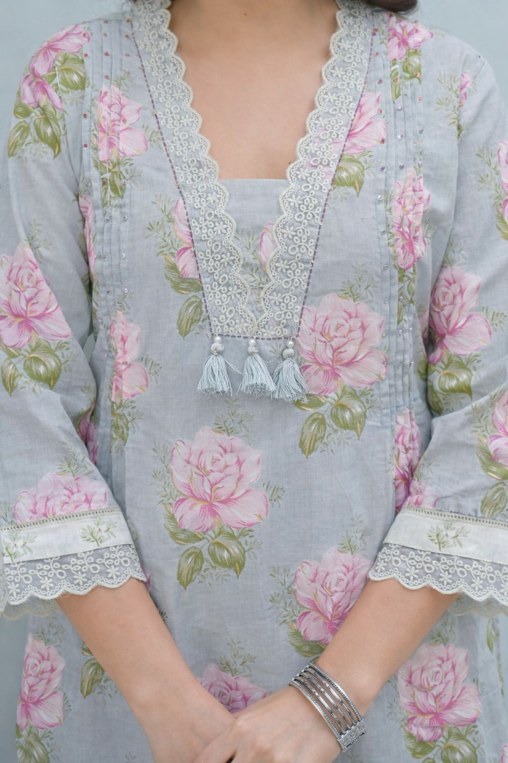 Floral print kurta Set