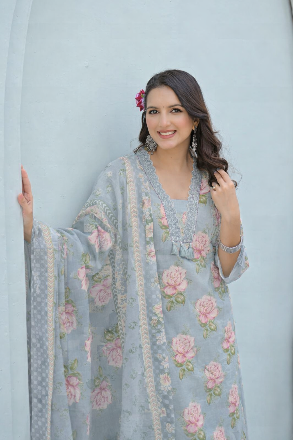 Floral print kurta Set