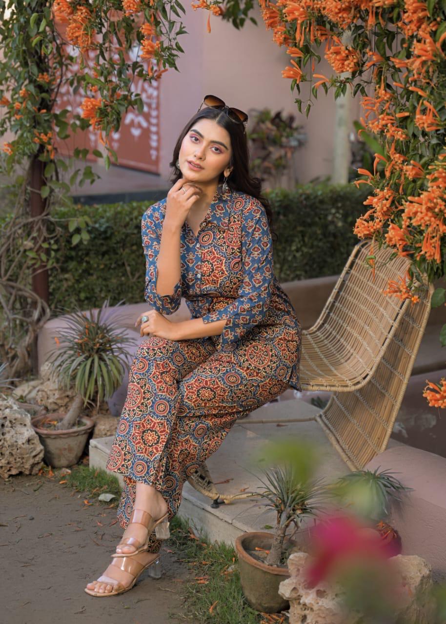 Zafraan Heritage Print Co-ord Set