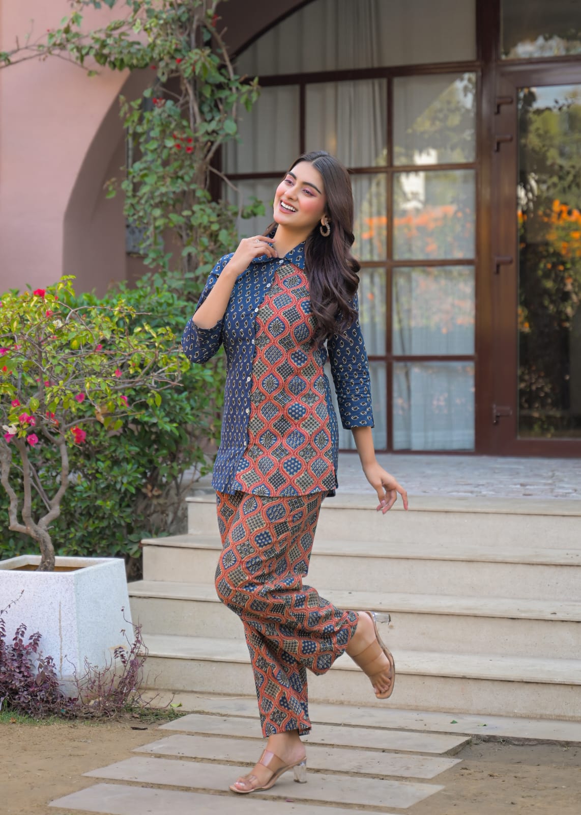 Indigo Charm Printed Co-ord Set