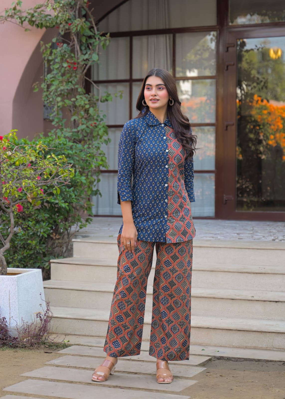 Indigo Charm Printed Co-ord Set