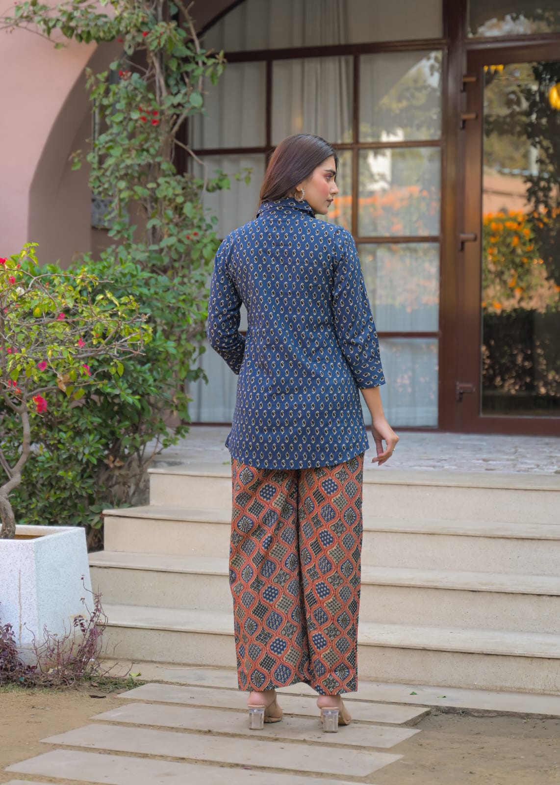 Indigo Charm Printed Co-ord Set