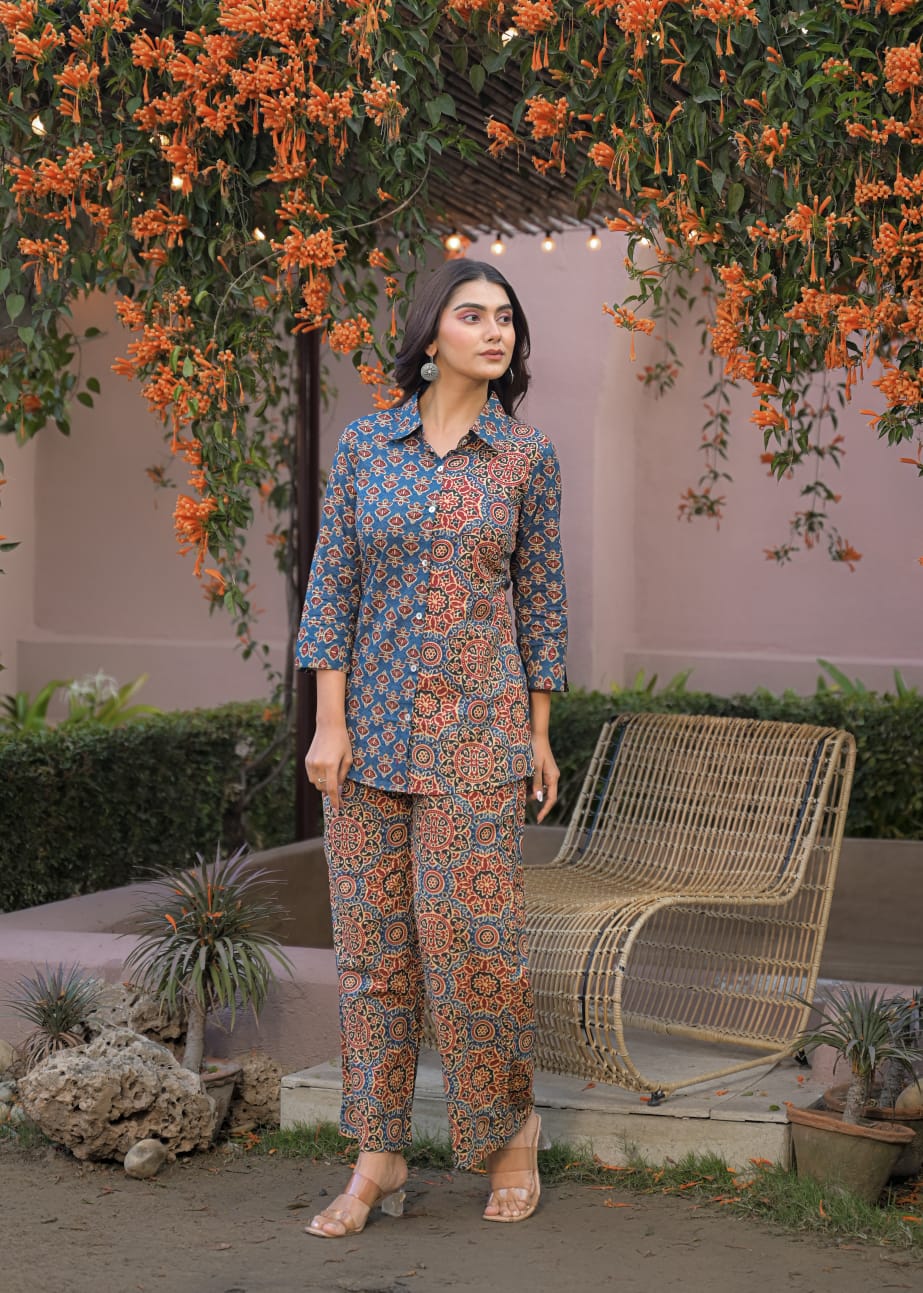 Zafraan Heritage Print Co-ord Set