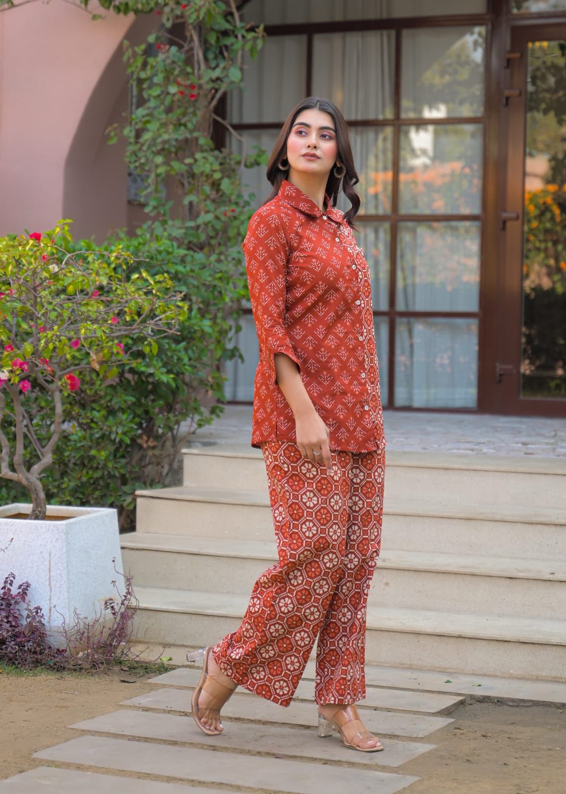Rust Luxe co-ord set