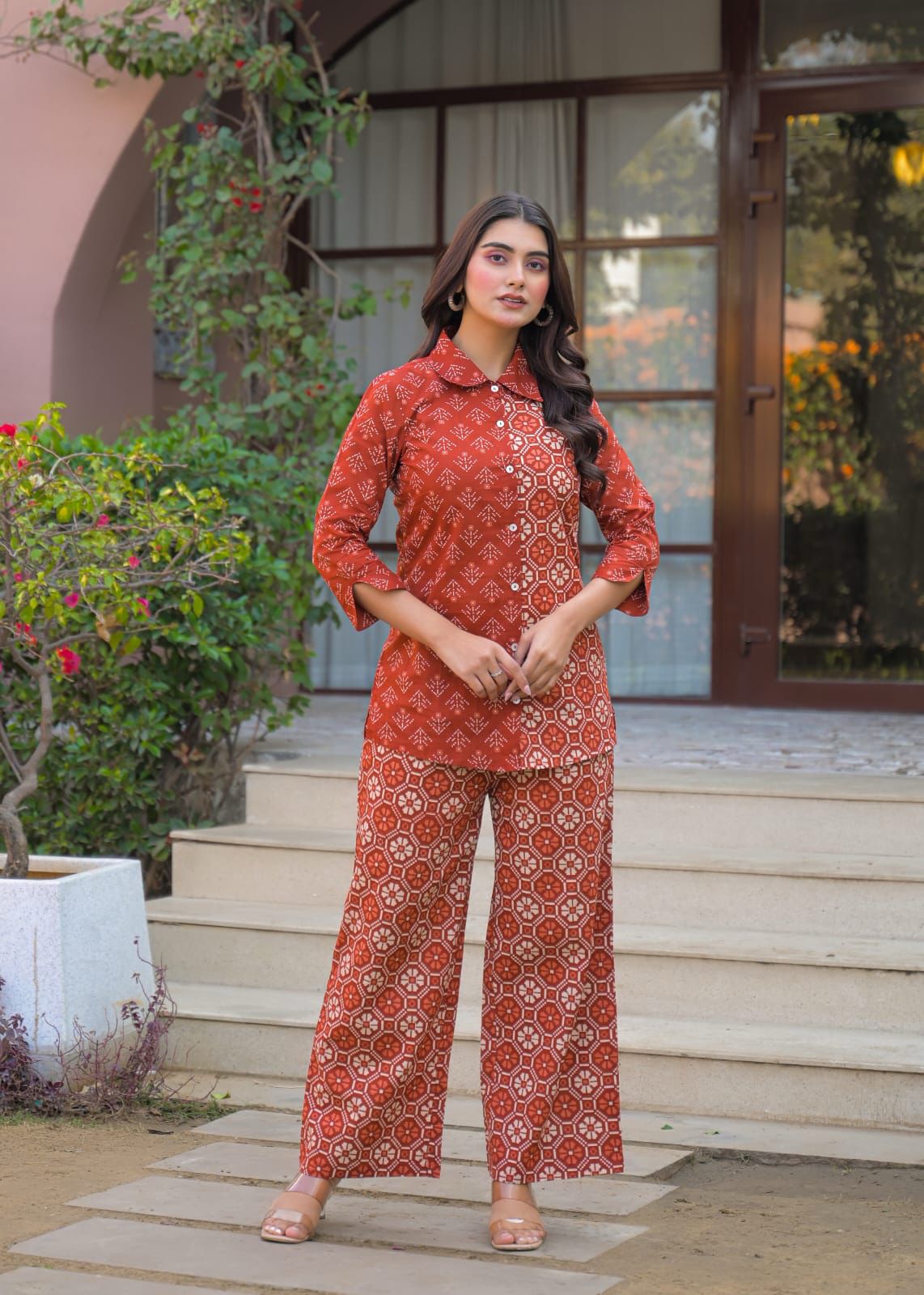 Rust Luxe co-ord set