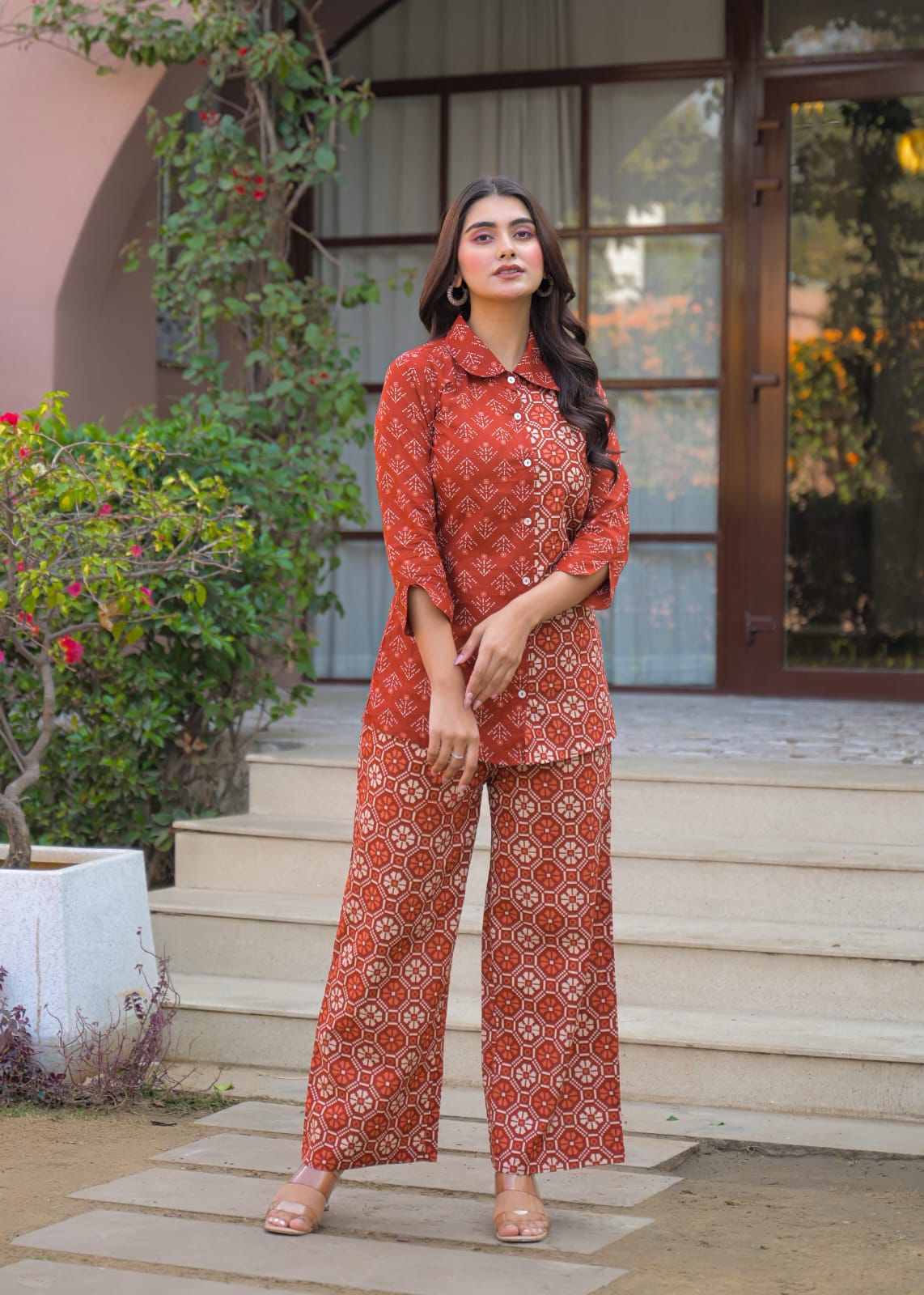 Rust Luxe co-ord set