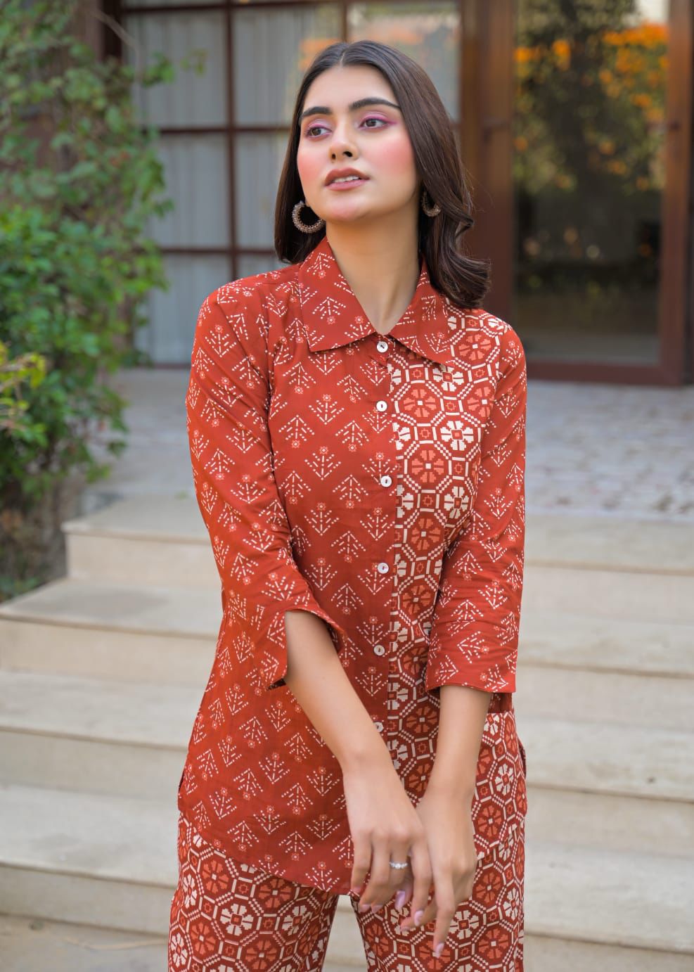 Rust Luxe co-ord set