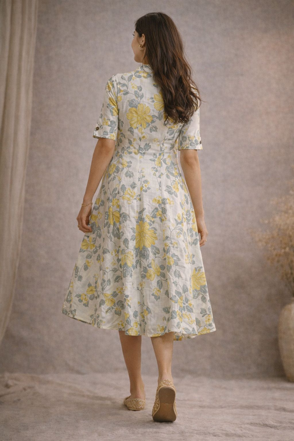 Floral Middy Dress