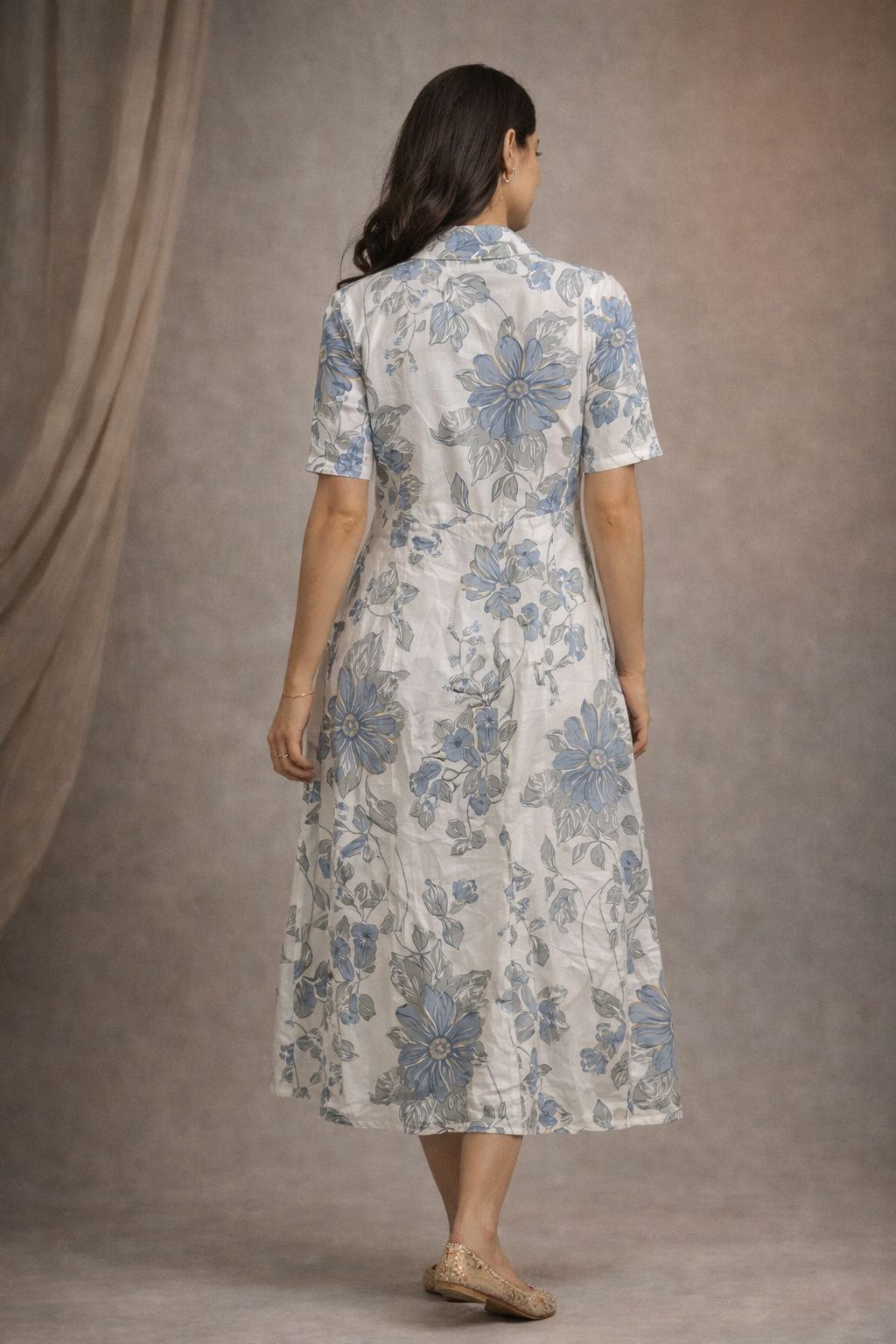 Floral Middy Dress