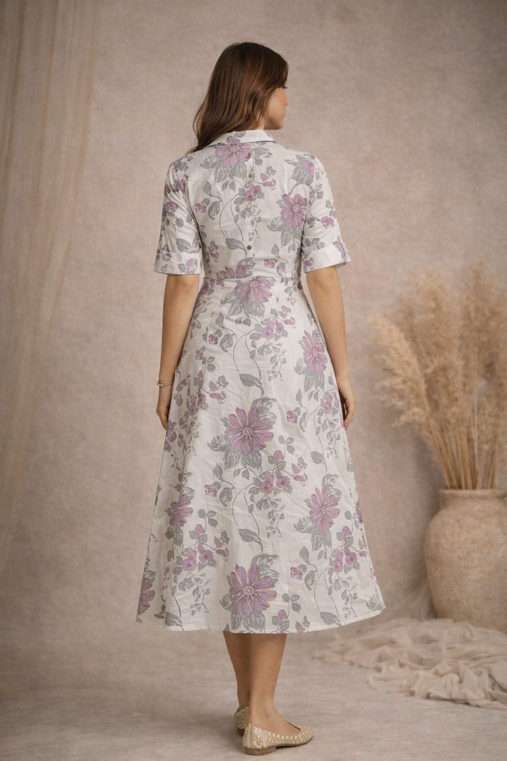 Floral Middy Dress